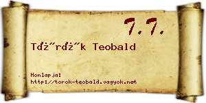 Török Teobald névjegykártya